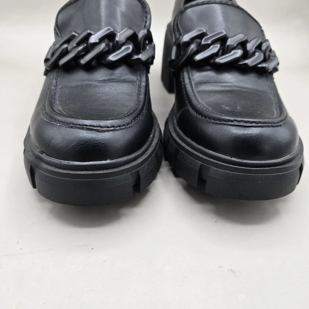 Madden Girl Women's Hoxtonn Slip On Comfort‎ Dress Loafers Black Size 6 155EG